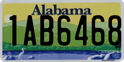 AL license plate 1AB6468