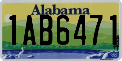 AL license plate 1AB6471