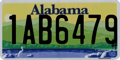 AL license plate 1AB6479