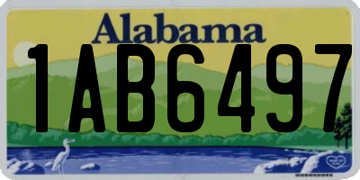 AL license plate 1AB6497