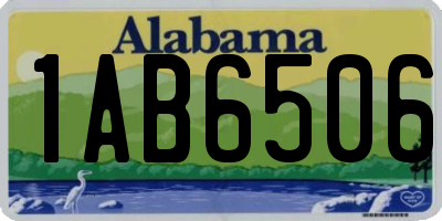 AL license plate 1AB6506