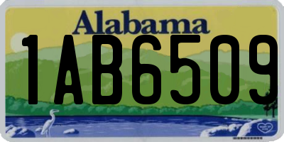 AL license plate 1AB6509