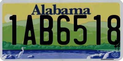 AL license plate 1AB6518