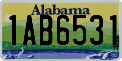 AL license plate 1AB6531