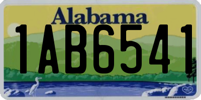 AL license plate 1AB6541