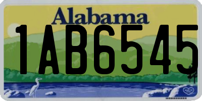 AL license plate 1AB6545