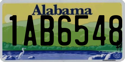 AL license plate 1AB6548