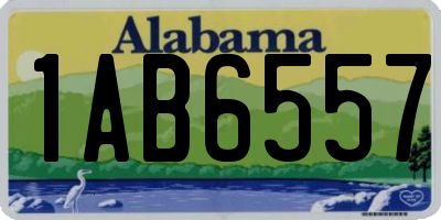 AL license plate 1AB6557