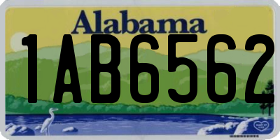 AL license plate 1AB6562