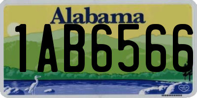 AL license plate 1AB6566