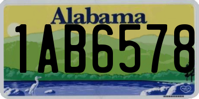 AL license plate 1AB6578