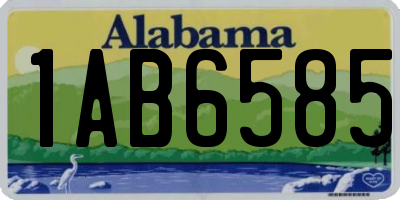 AL license plate 1AB6585