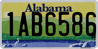 AL license plate 1AB6586