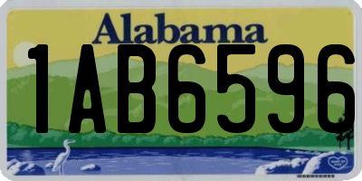 AL license plate 1AB6596