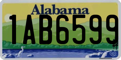 AL license plate 1AB6599