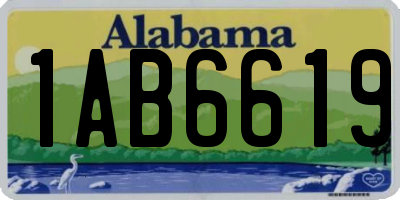 AL license plate 1AB6619