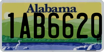 AL license plate 1AB6620