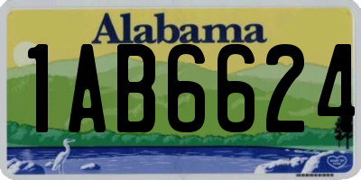 AL license plate 1AB6624