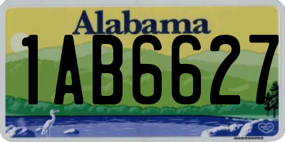 AL license plate 1AB6627