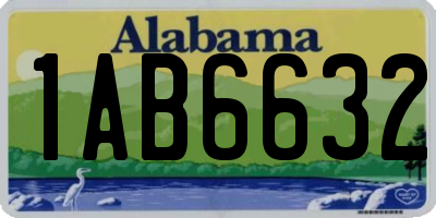 AL license plate 1AB6632