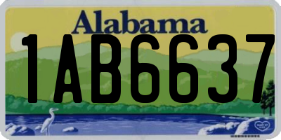 AL license plate 1AB6637