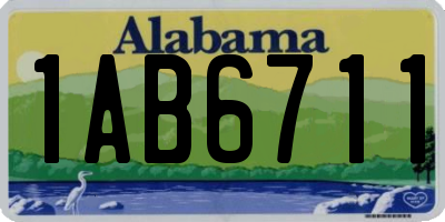 AL license plate 1AB6711