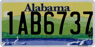 AL license plate 1AB6737