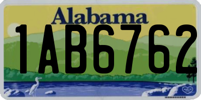 AL license plate 1AB6762
