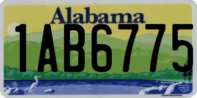 AL license plate 1AB6775