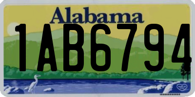 AL license plate 1AB6794