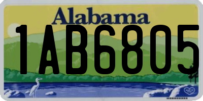 AL license plate 1AB6805