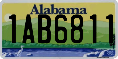 AL license plate 1AB6811