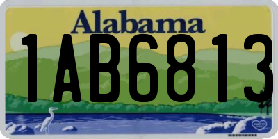 AL license plate 1AB6813