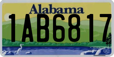 AL license plate 1AB6817