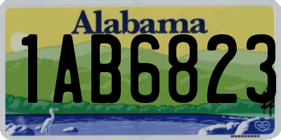AL license plate 1AB6823