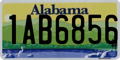 AL license plate 1AB6856