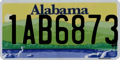 AL license plate 1AB6873