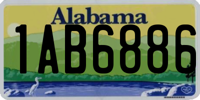 AL license plate 1AB6886