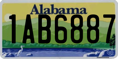 AL license plate 1AB6887