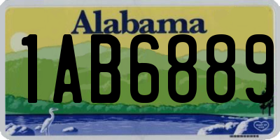 AL license plate 1AB6889