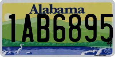 AL license plate 1AB6895