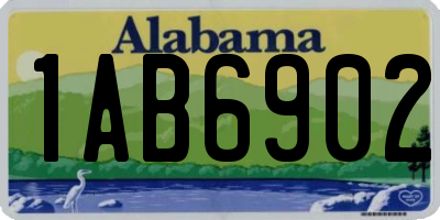 AL license plate 1AB6902