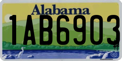 AL license plate 1AB6903