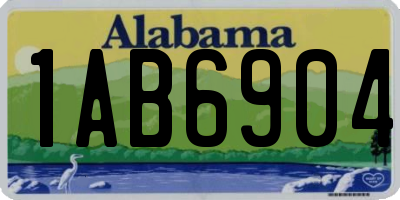 AL license plate 1AB6904