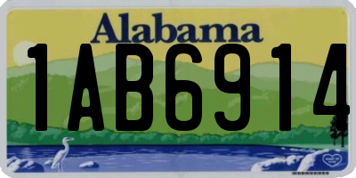 AL license plate 1AB6914