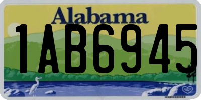 AL license plate 1AB6945