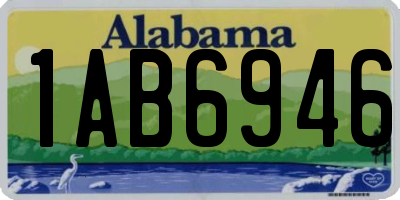 AL license plate 1AB6946