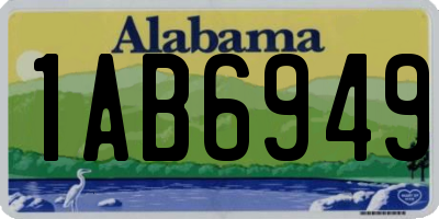 AL license plate 1AB6949