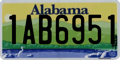 AL license plate 1AB6951