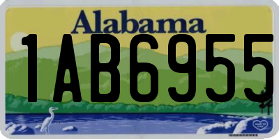 AL license plate 1AB6955